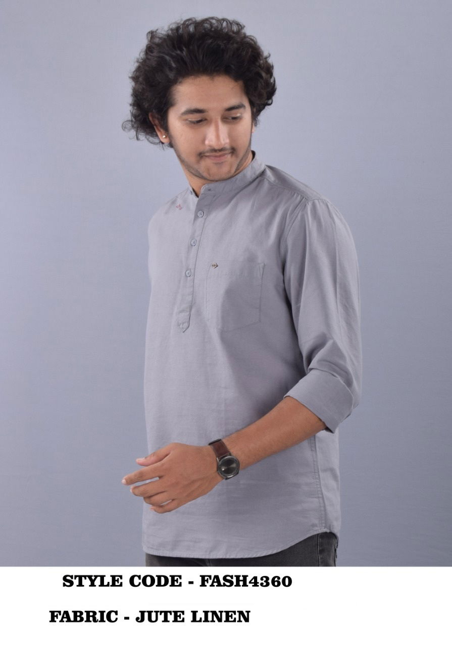 French American 01 Casual Wear Wholesale Short Kurta Mens Collection